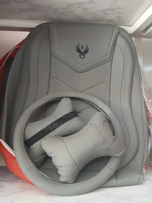 Premium Quality Leather Car Seat Cover - Beige, Gray, Black And Red