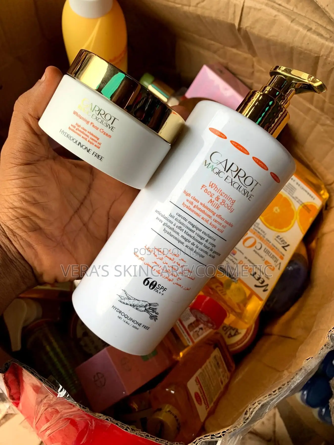 Carrot Magic Exclusive Body Lotion And Face Cream