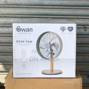 Swan Nordic 12-Inch Desk Fan. New