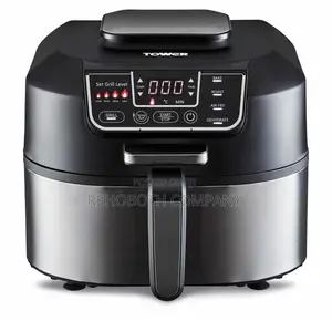 Tower Vortx 5 In 1 Air Fryer And Grill With Crisper, 5.6l, Black
