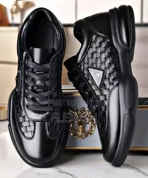 High Fashion Men's Business Shoes Leather Casual Office Shoes - Black