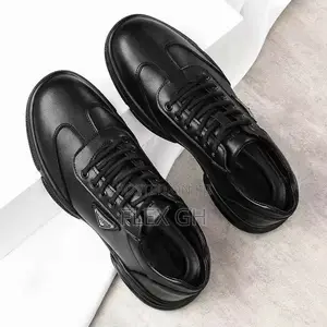 High Fashion Men's Business Shoes Leather Casual Office Shoes - Black