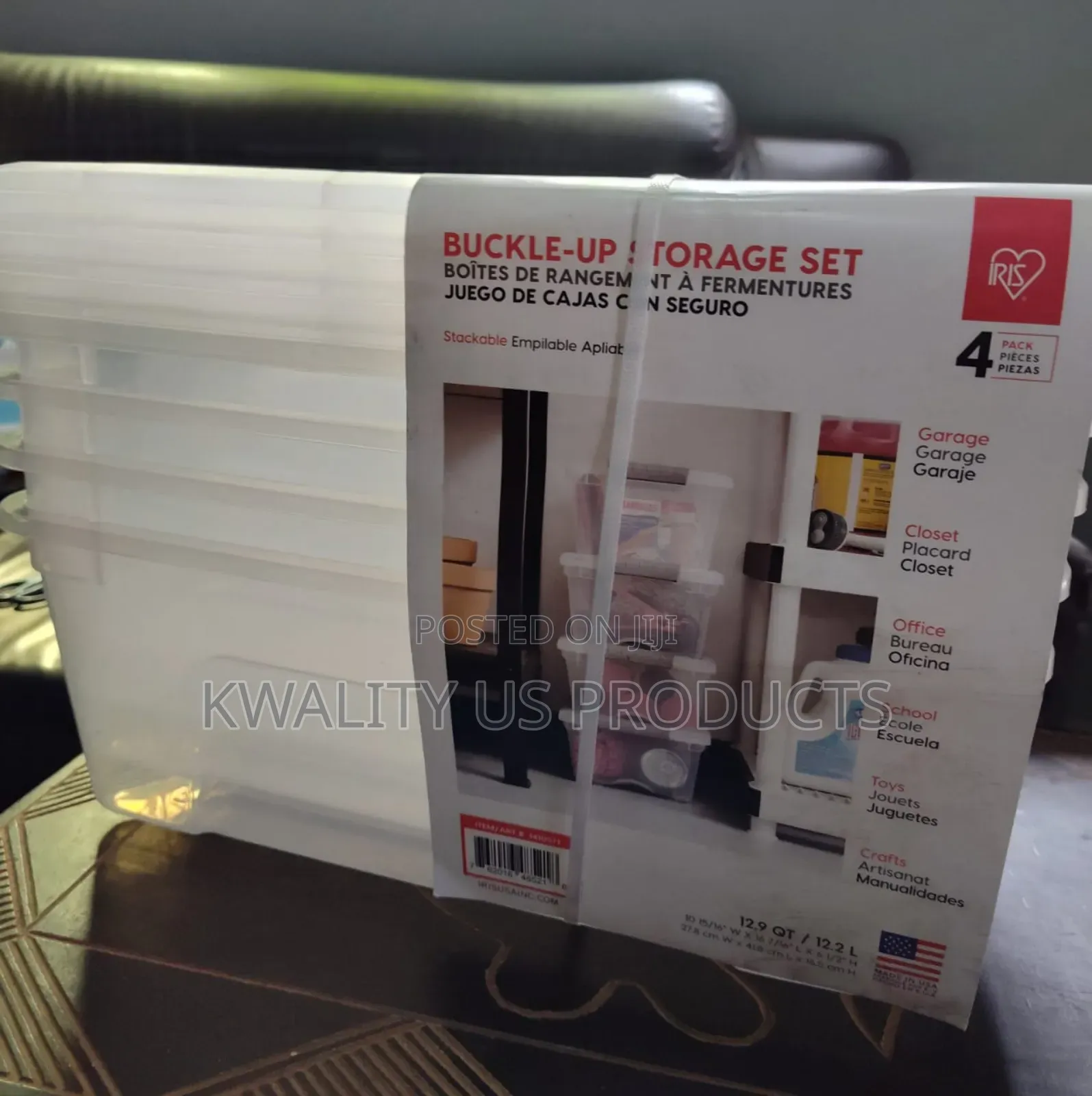 4-Piece Plastic Storage Containers