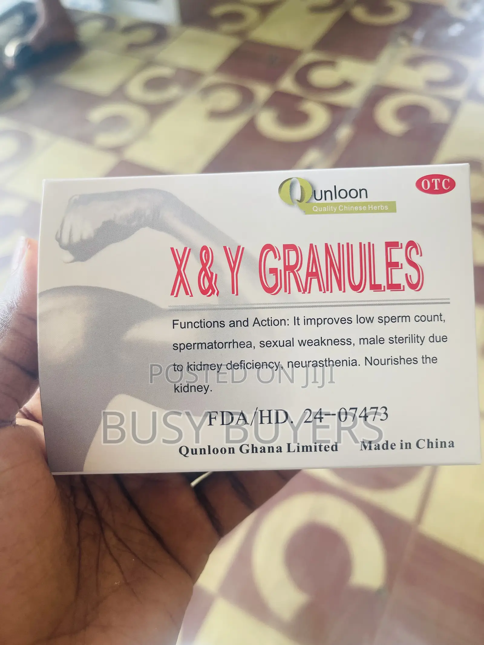 X Y Granules(Producers of Mr Q)Low Sperm Count