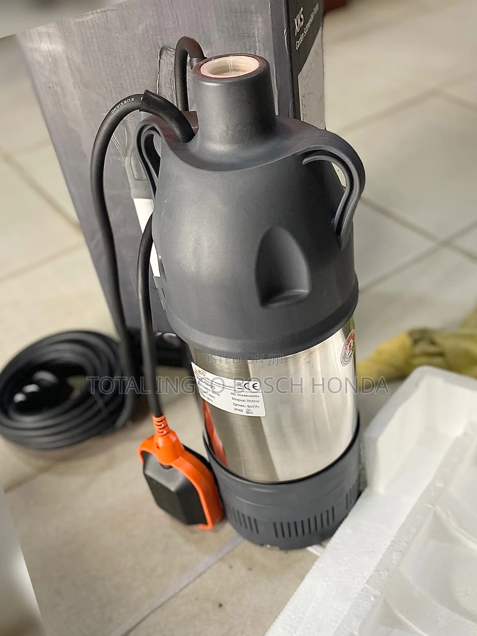 Water Pump Stainless Steel For Dirty Water 1.5 Horse Power