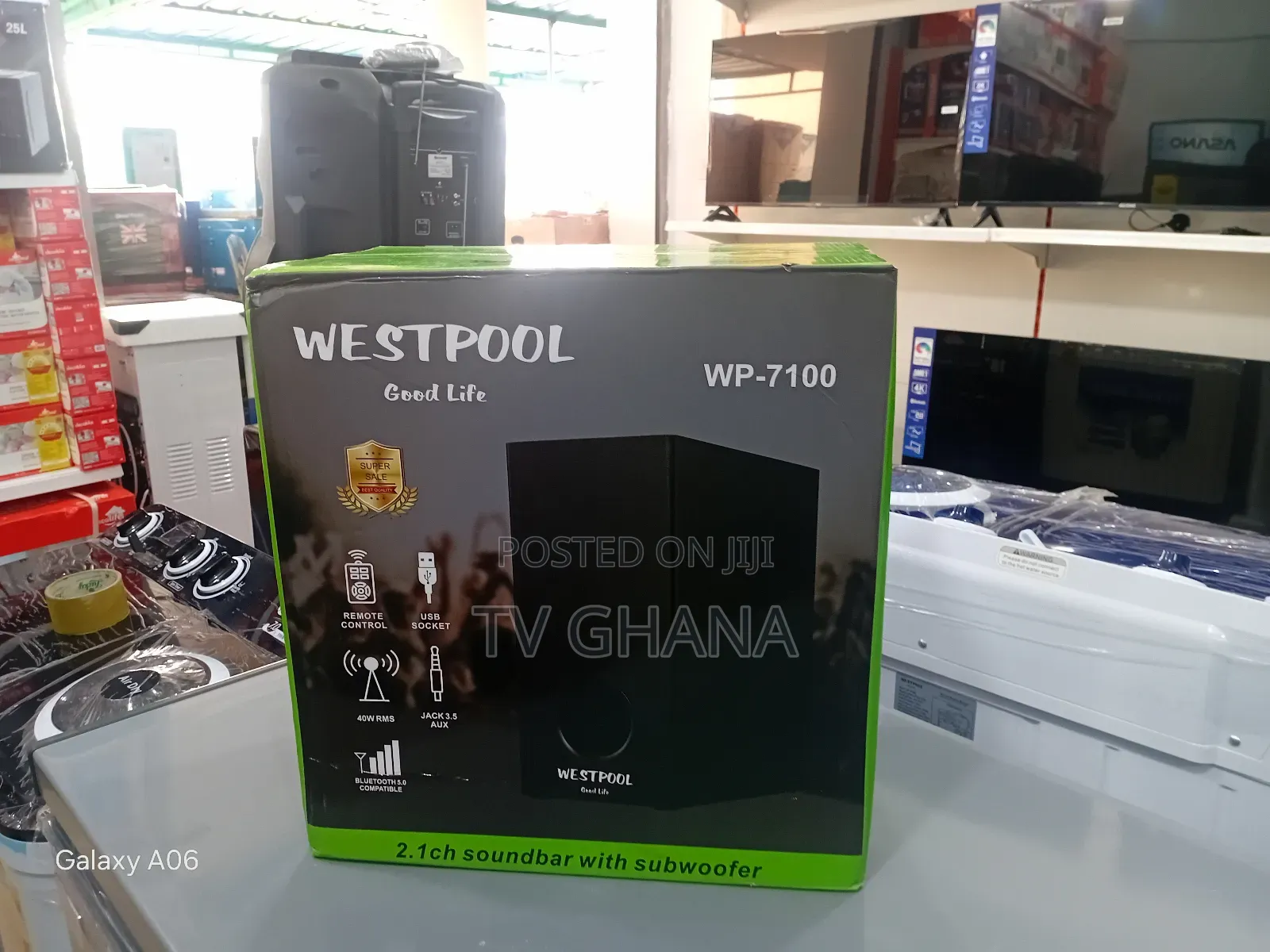 Westpool 7100 Bluetooth Sound Bar – Crystal Sound Deep Bass