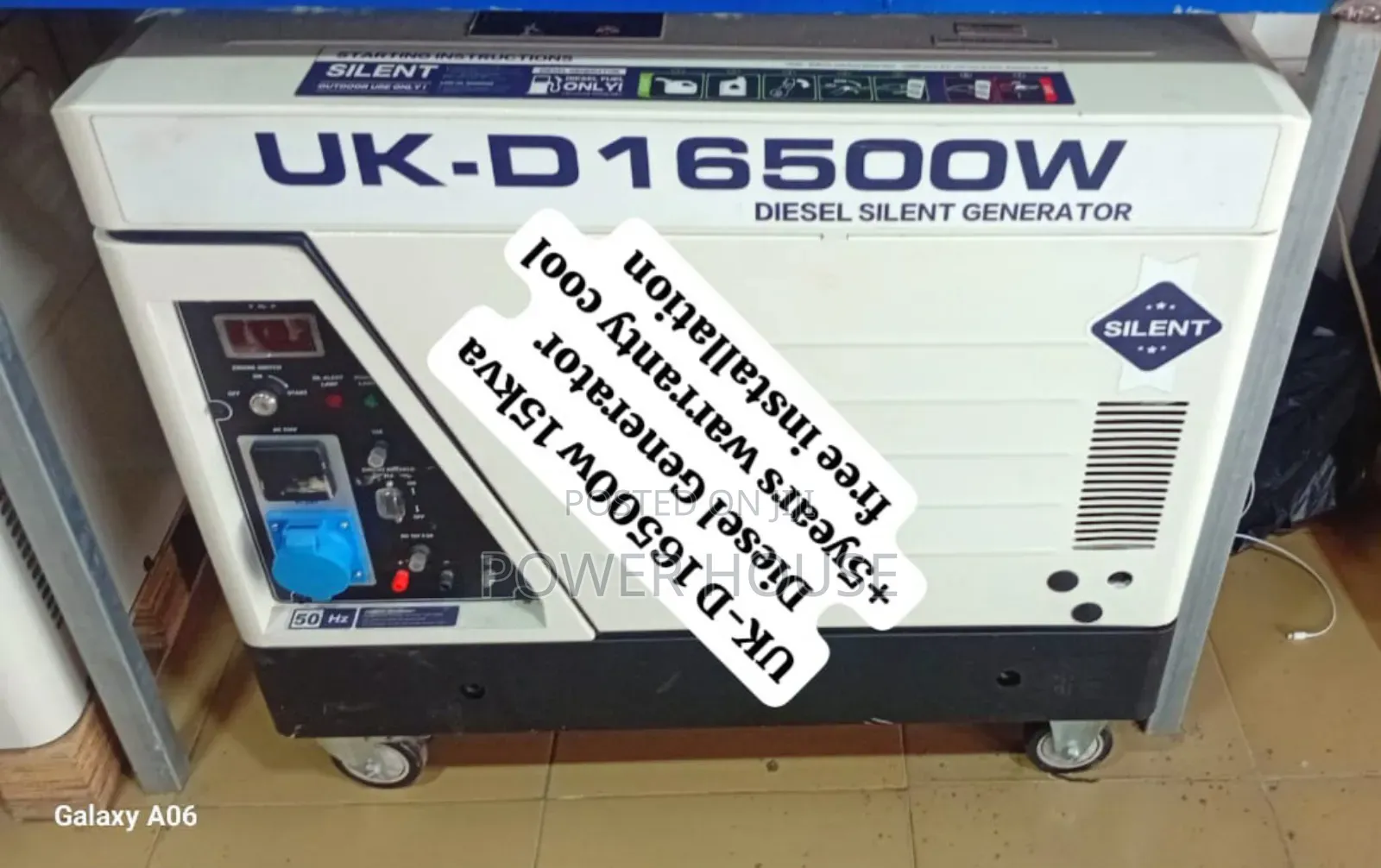 The Genie Uk-D 15kva Diesel Generator Uk-D 16500watts 15kva Silent