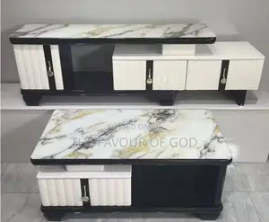 An Elegant Set of Tv Stand and Center Table