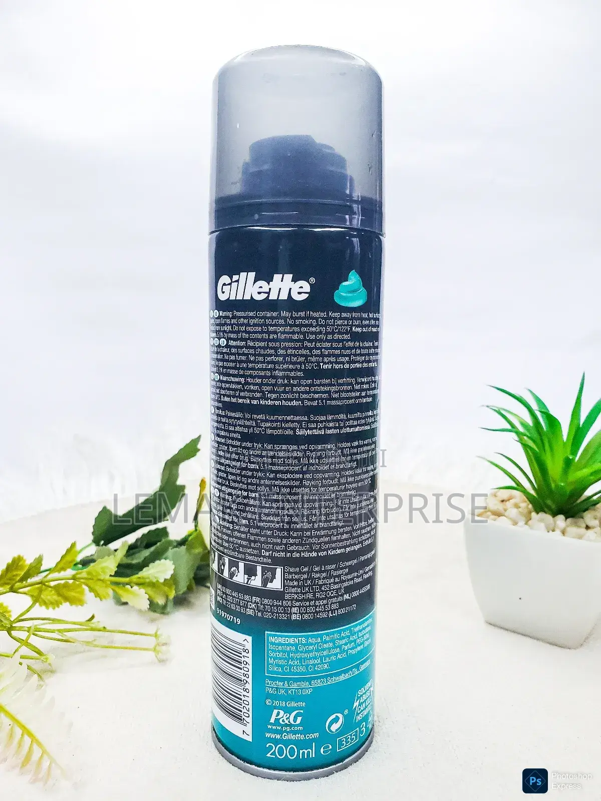Gillette Scented Shave Gel for Sensitive Skin 200ml