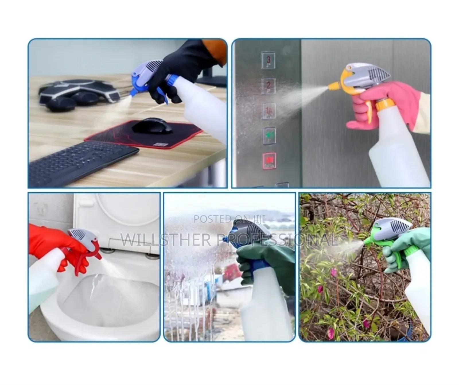 Professional Trigger Multi-Purpose Plastic Spray Bottle