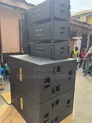 Full Set of RCF Bass Speakers and Jac Line Arrey 12-Inches and Rack