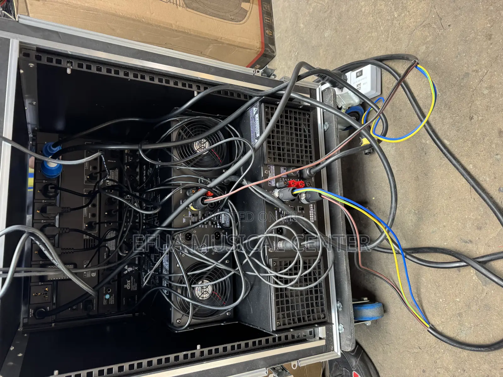 Full Set of RCF Bass Speakers and Jac Line Arrey 12-Inches and Rack