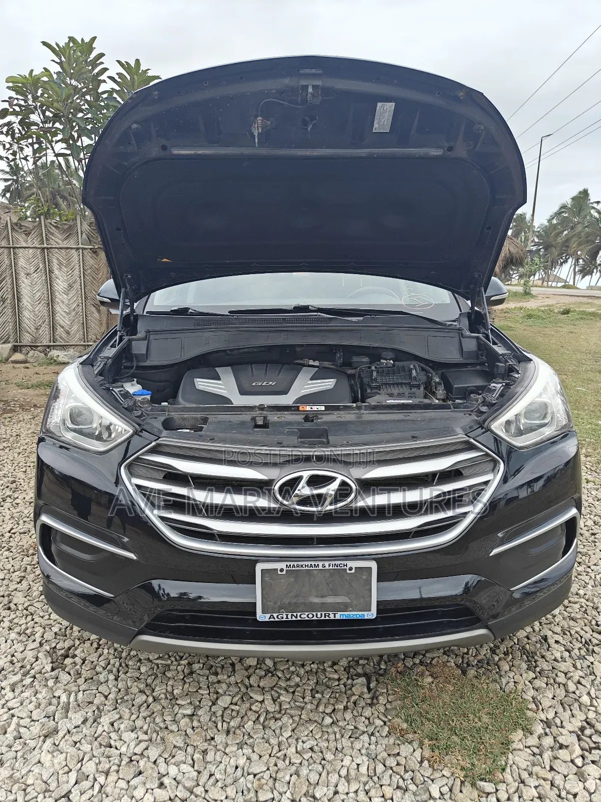 Hyundai Santa Fe Limited 4dr SUV AWD (3.3L 6cyl 6A) 2015 Black