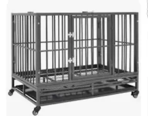 Extra Large Metal Dog and Cat Cage With Wheels