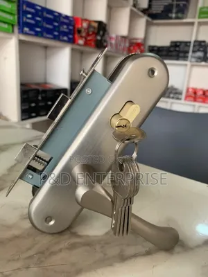 Quality Wooden Door Small Lock. Silver Color