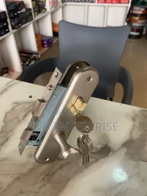 Quality Wooden Door Small Lock. Silver Color