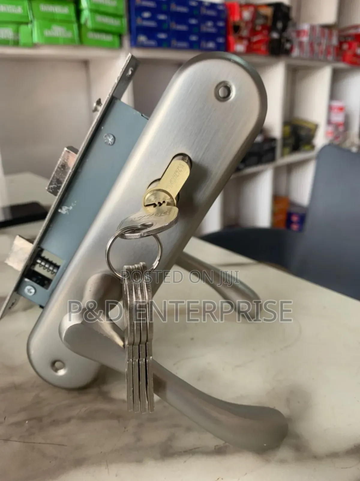 Quality Wooden Door Small Lock. Silver Color