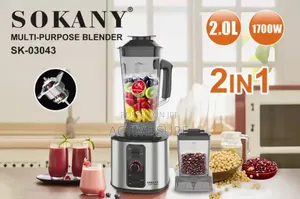 Sokany Sk-03043 (2 in 1) Countertop Blender and Grinder