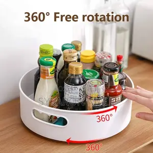 360° Rotating Storage Tray – Multi-Purpose Organizer