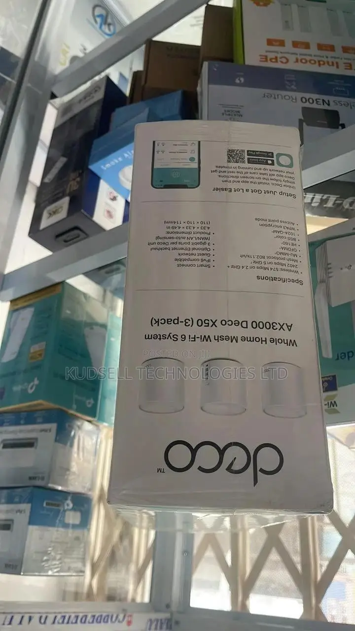 Deco X50
Ax3000 Whole Home Mesh Wifi 6 System