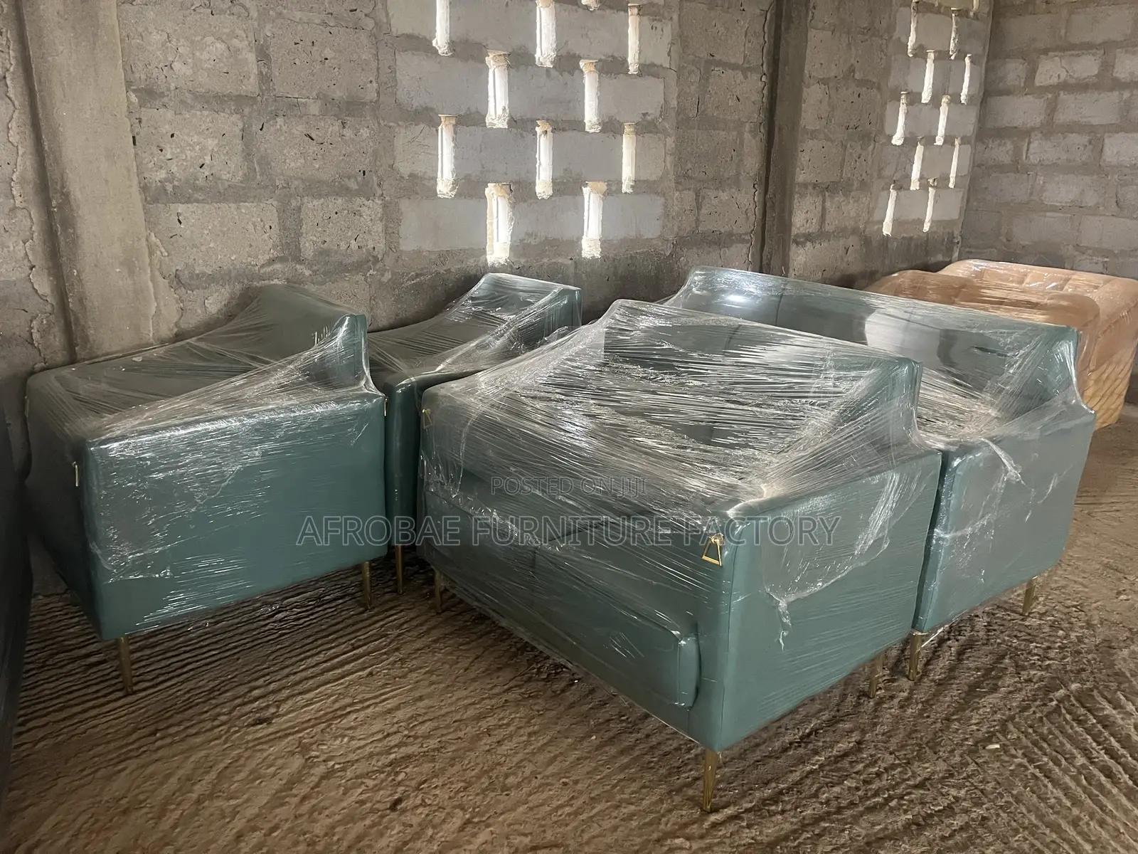 Set of Premium Leather Sofa Chairs