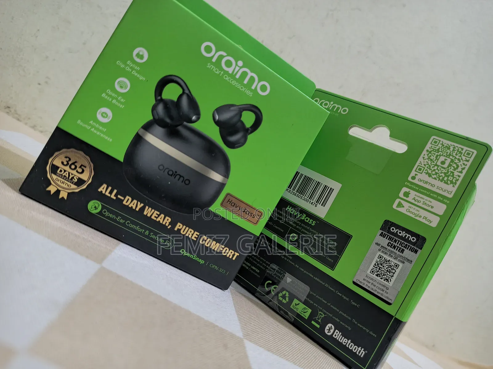 Oraimo Opensnap Clip-on True Wireless Headphones