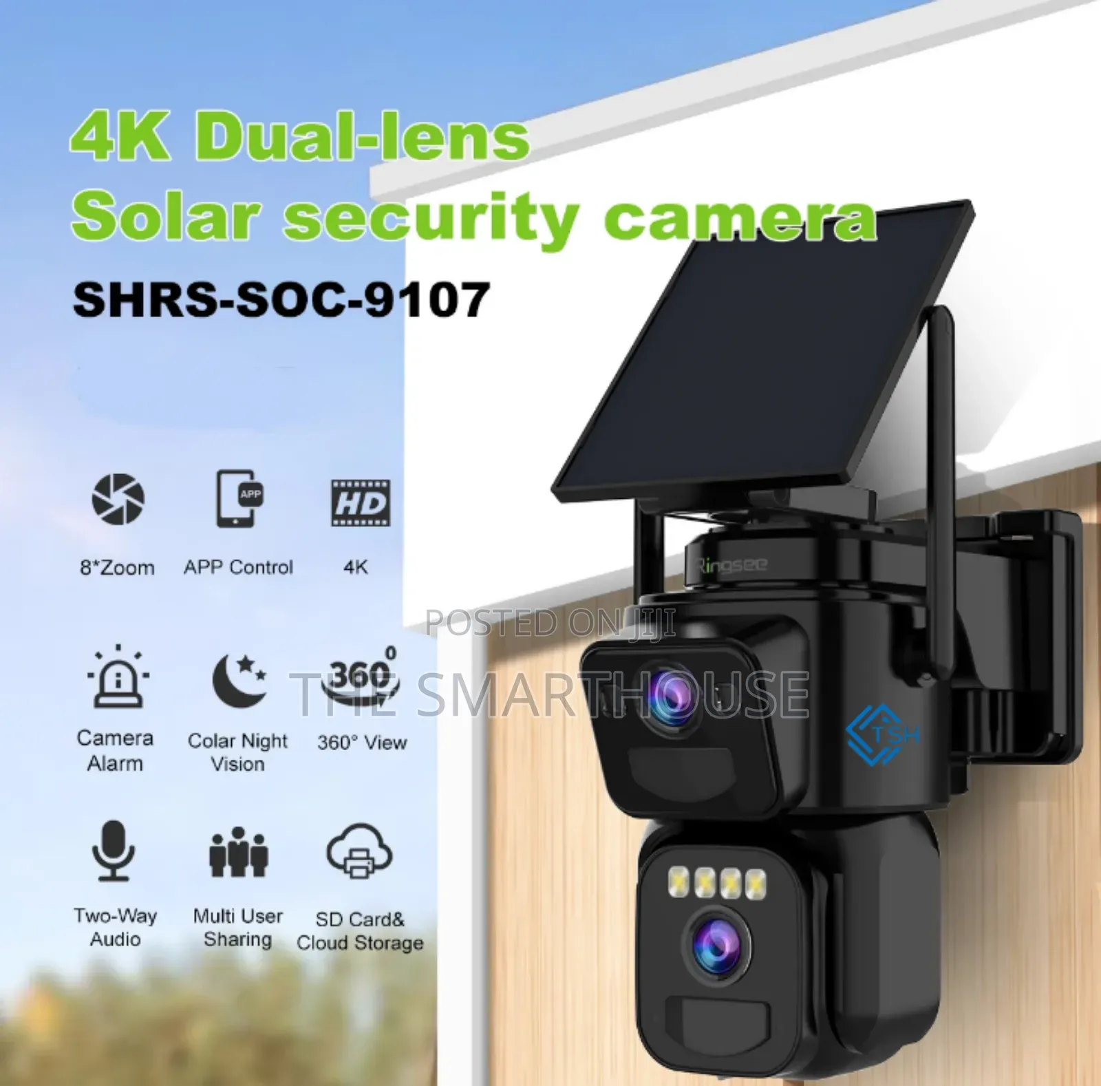 Smart Solar 4g Dual CCTV Camera (All Sim Card)