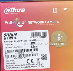 Dahua Ipc-Hfw1439s1-a-Led-S4 4mp Full-Color Outdoor Ip Camera + Sound