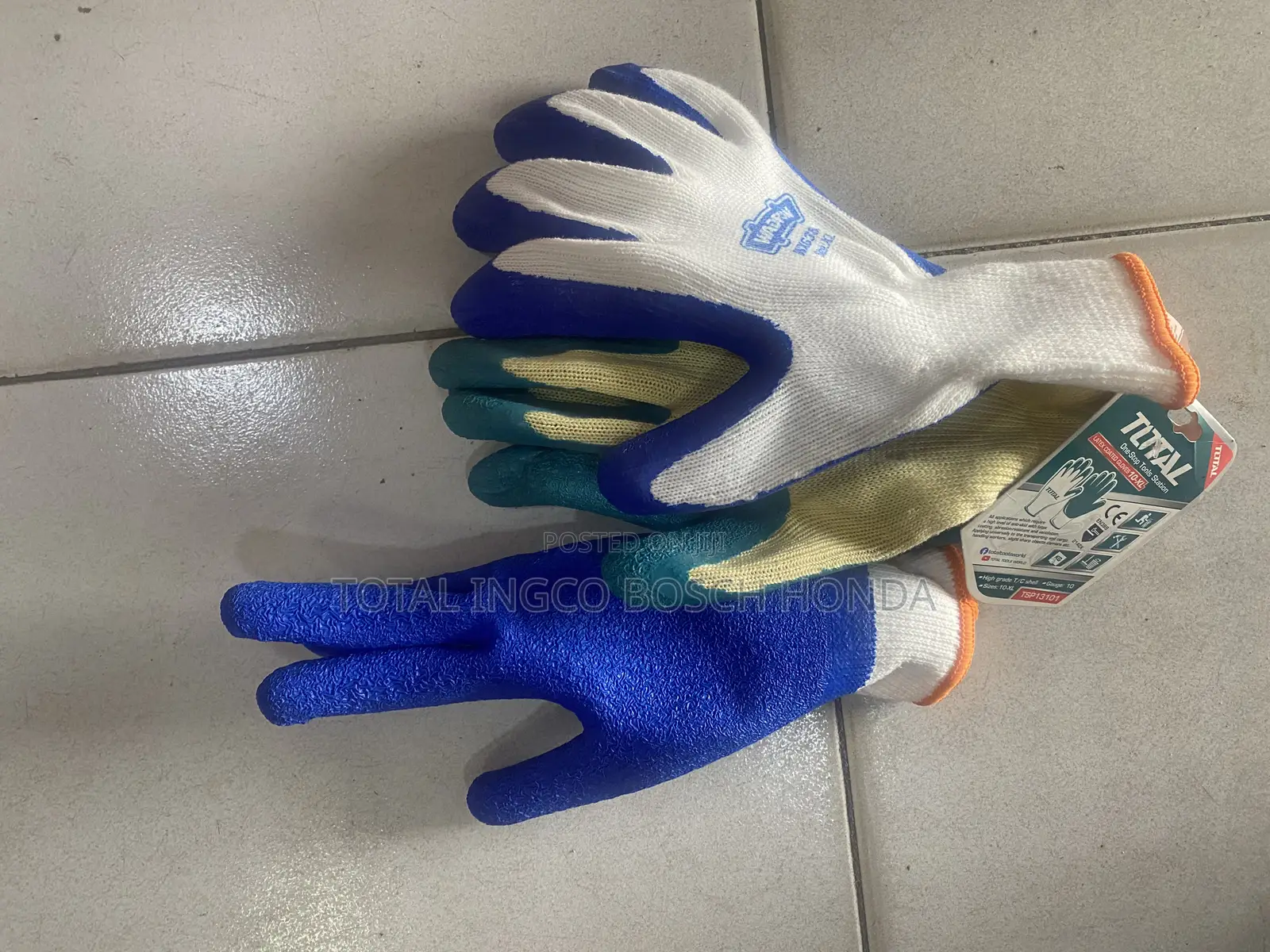 Wadfow Doted/ Latex Coated Durable Gloves