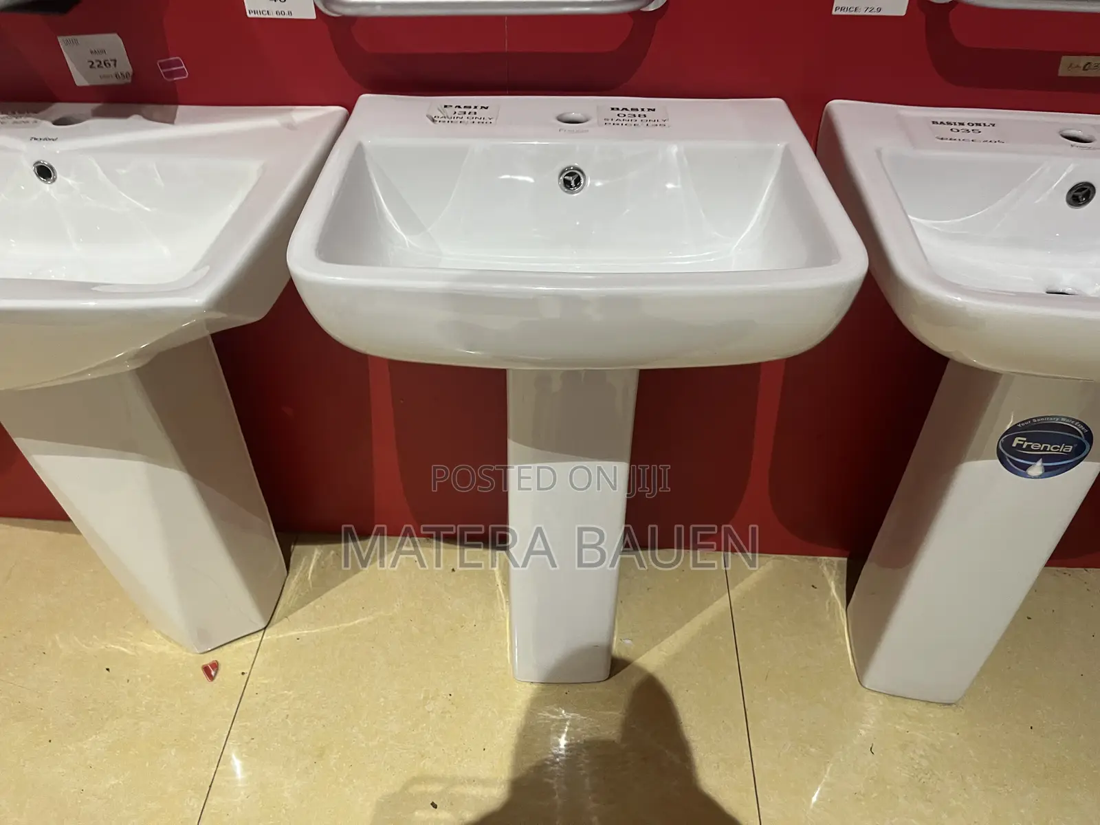 Wash Hand Basin With Pedestal Big Size