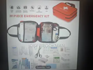 391pcs Uk Standard First Aid Kit: Including A Portable Storage Bag