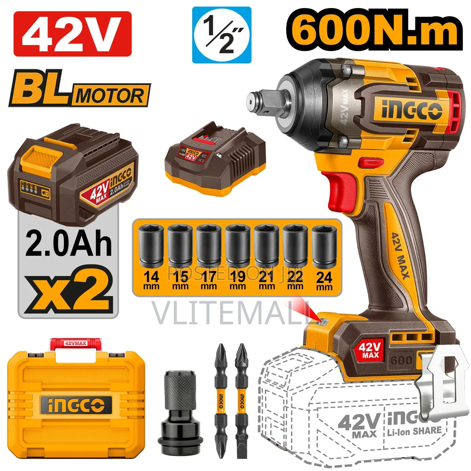 Cordless Impact Wrench Ciwli42602