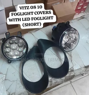 Toyota Vitz 08 10 Foglight Covers With Led Foglight Available