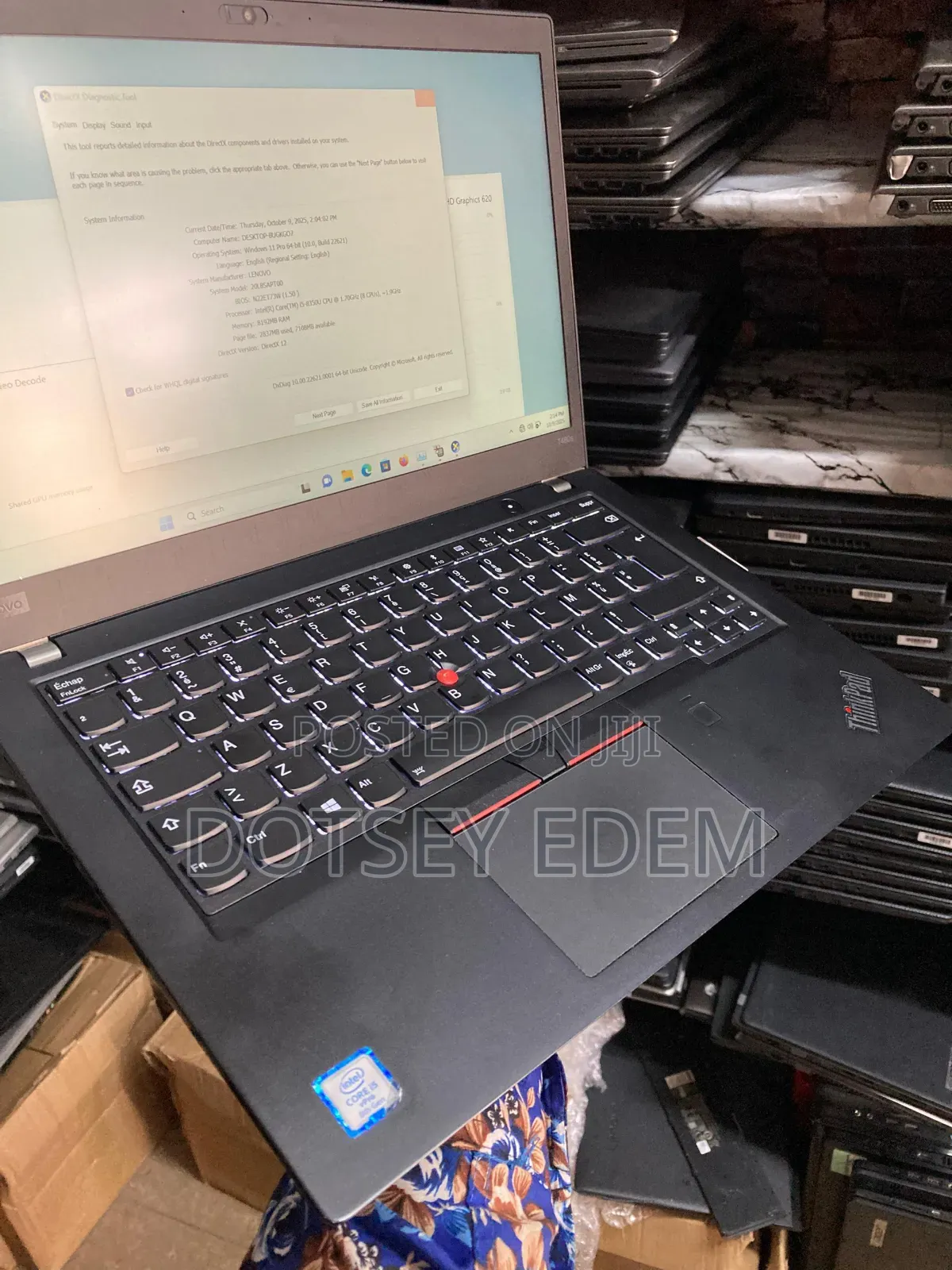 Laptop Lenovo ThinkPad T480s 8GB Intel Core I5 SSD 256GB