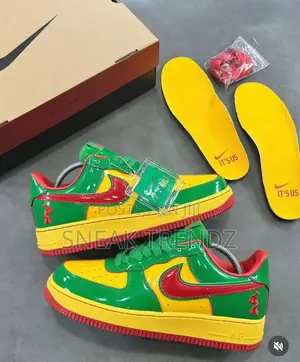 Nike Air Force 1 Mirror Red Yellow N Green