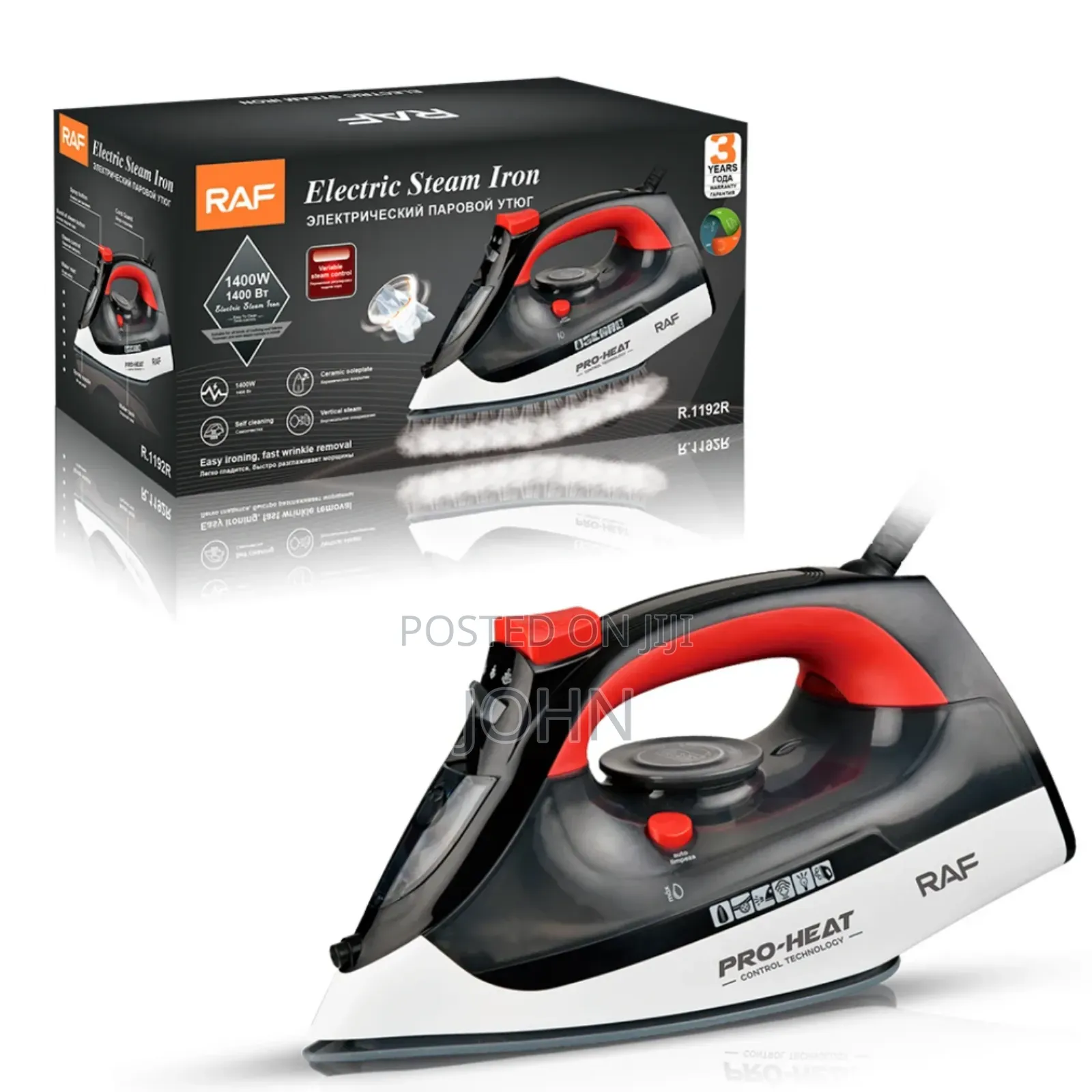 Raf Electric Steam Iron