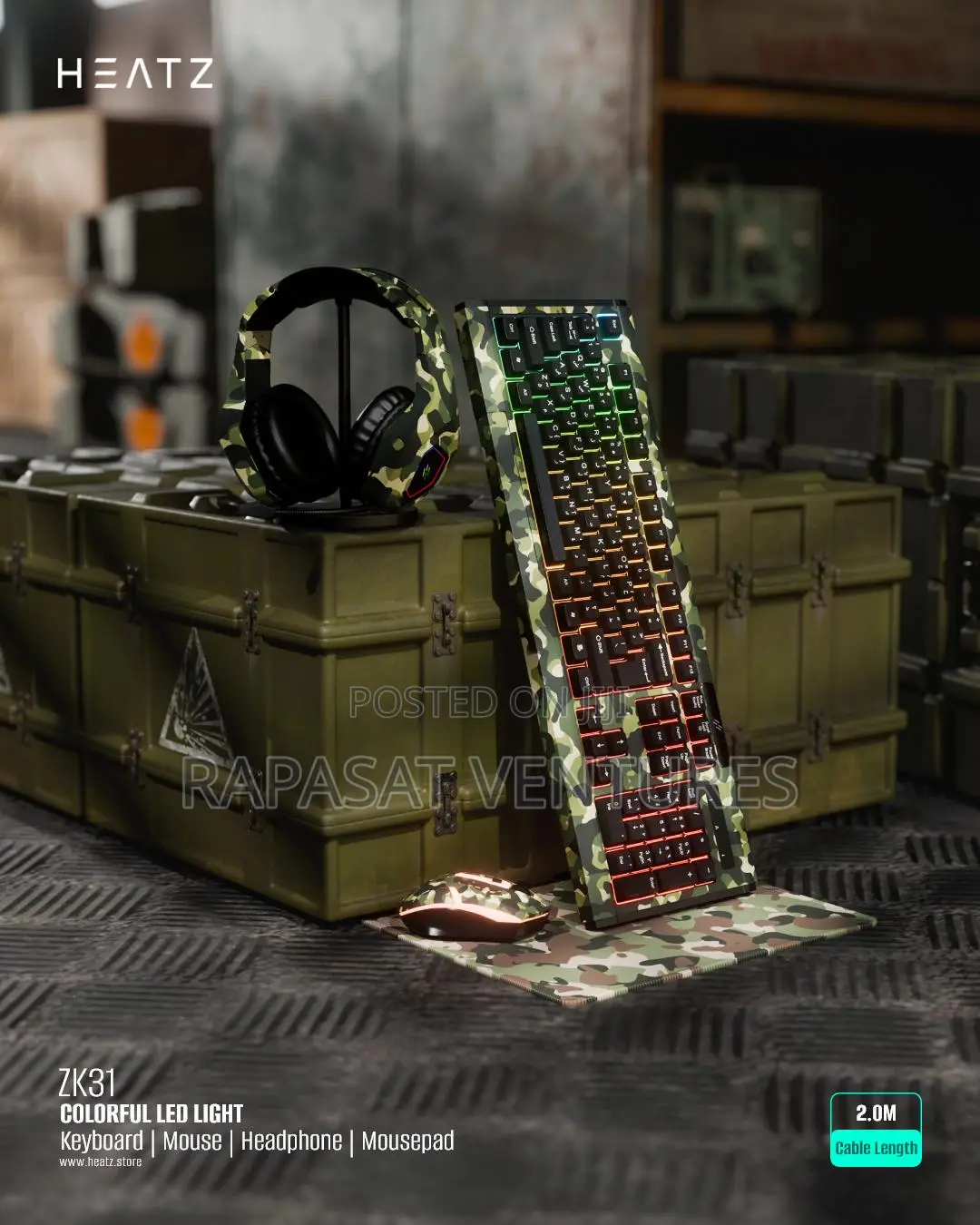 Heatz Zk31 4 In 1 Gaming Combo