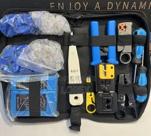 Network Tool Kit With Pass Through Crimping Tool