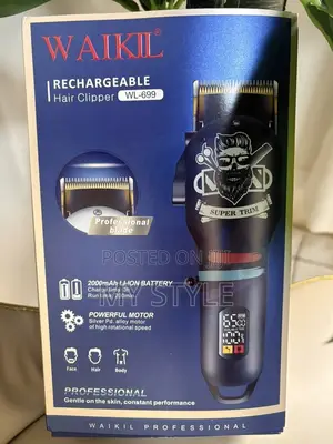 Waikil Hair Clipper With Battery Level Display Wl-699