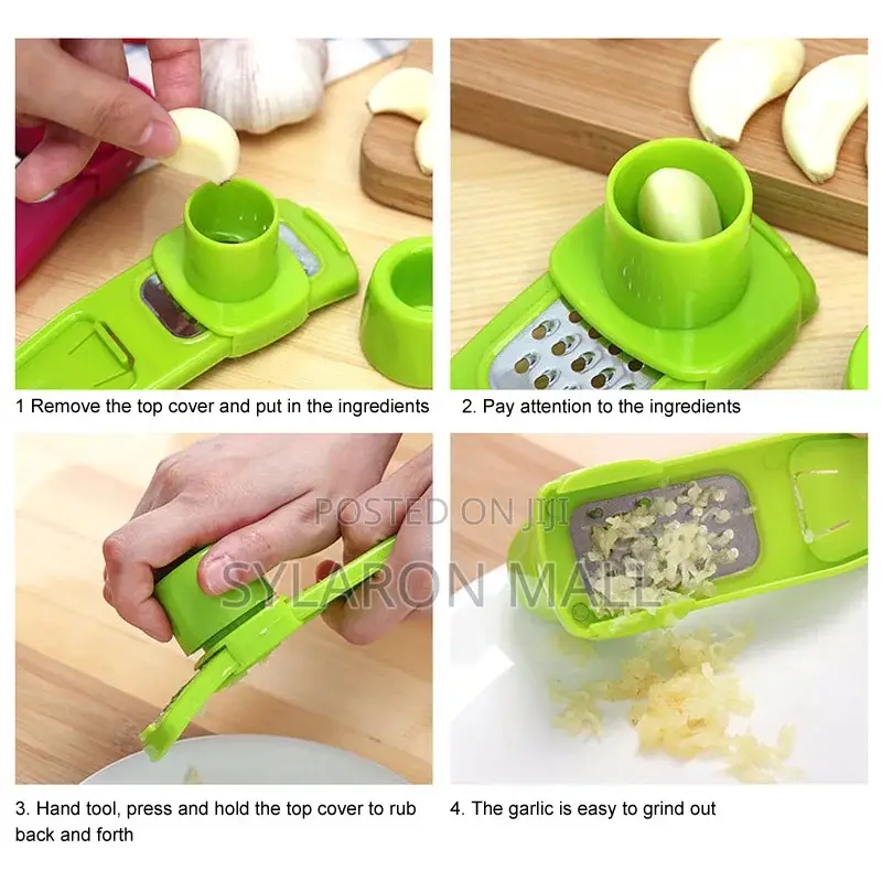 Garlic Ginger Grater With Safety Holder