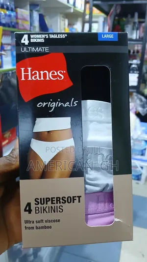 Hanes Originals Women Panties, 4pcs (S M L Xl)