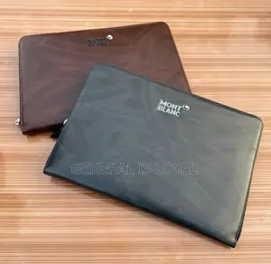 Mont Blanc Men Leather Big Size Clutch Bag
