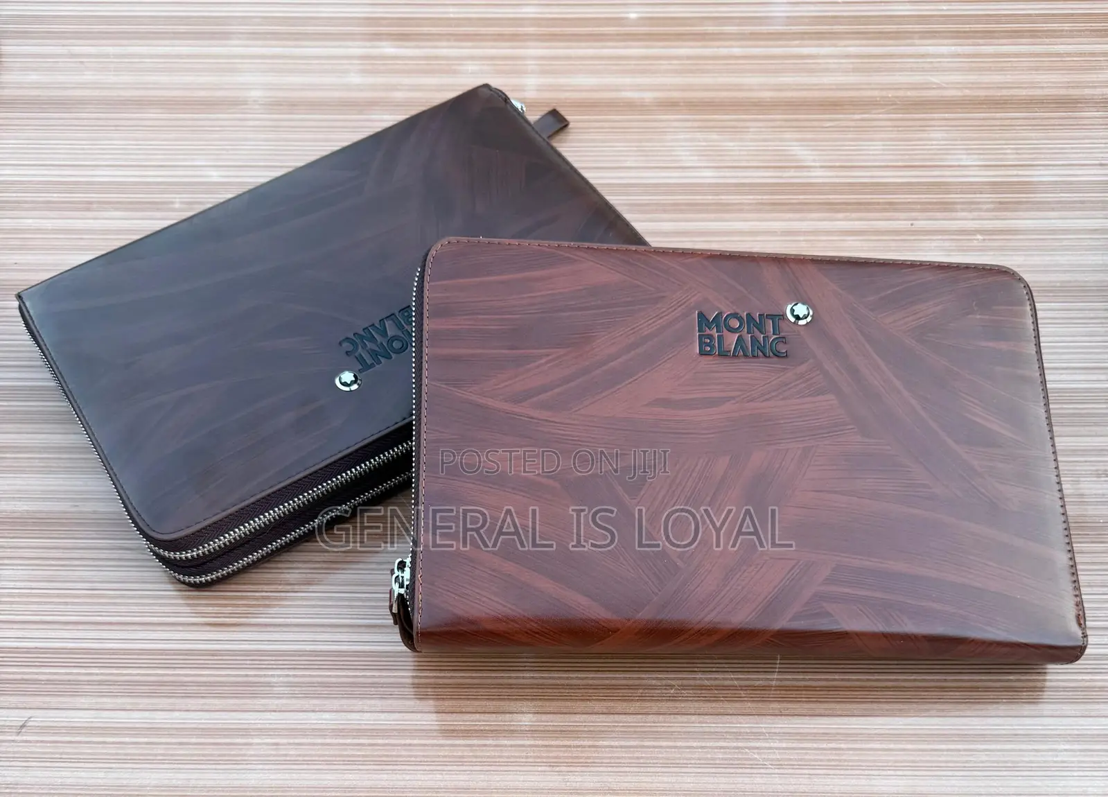 Mont Blanc Men Leather Big Size Clutch Bag