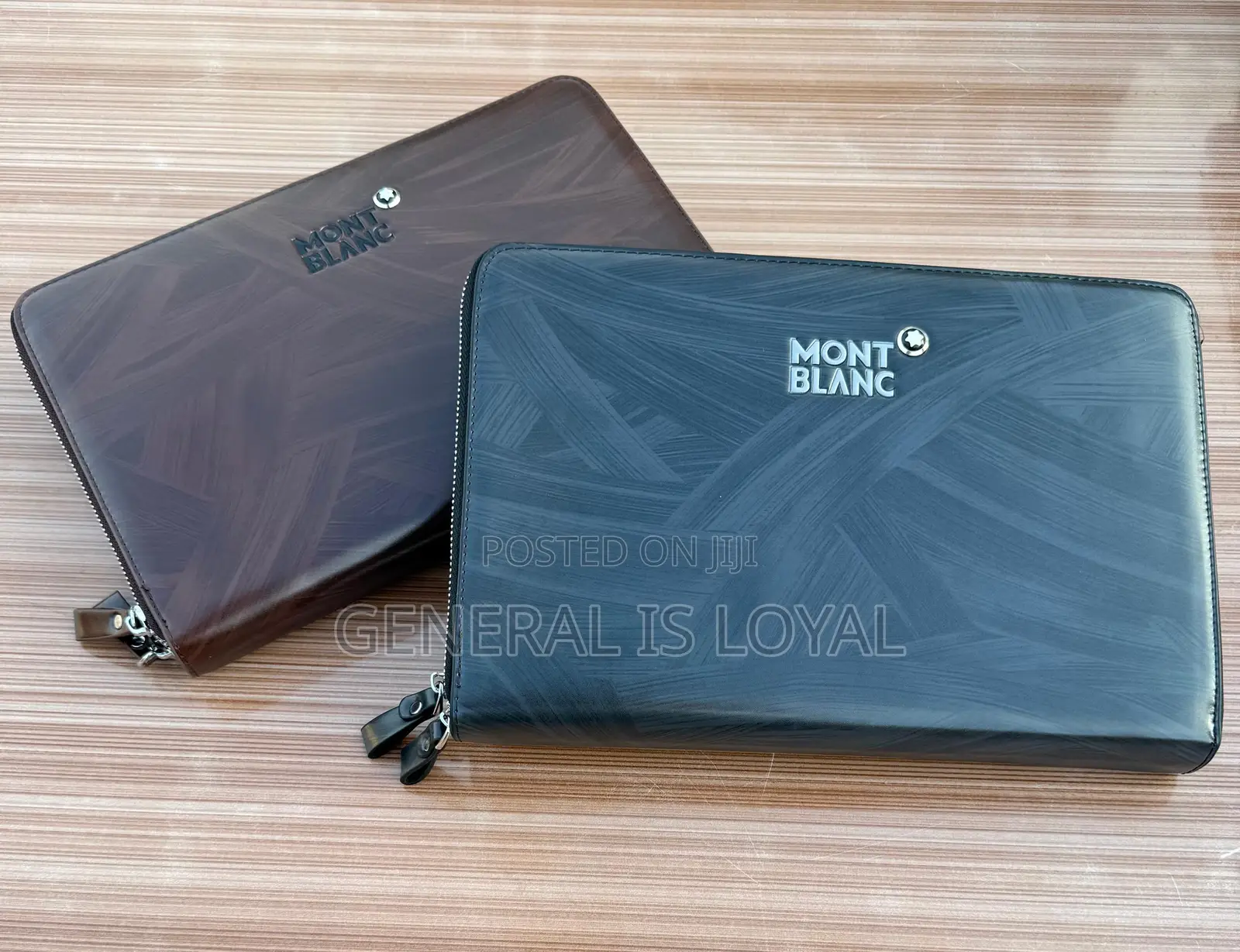 Mont Blanc Men Leather Big Size Clutch Bag