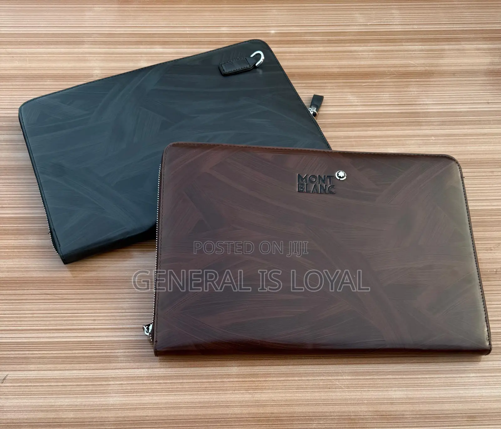 Mont Blanc Men Leather Big Size Clutch Bag