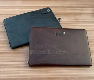 Mont Blanc Men Leather Big Size Clutch Bag