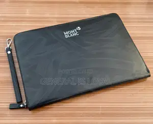 Mont Blanc Men Leather Big Size Clutch Bag