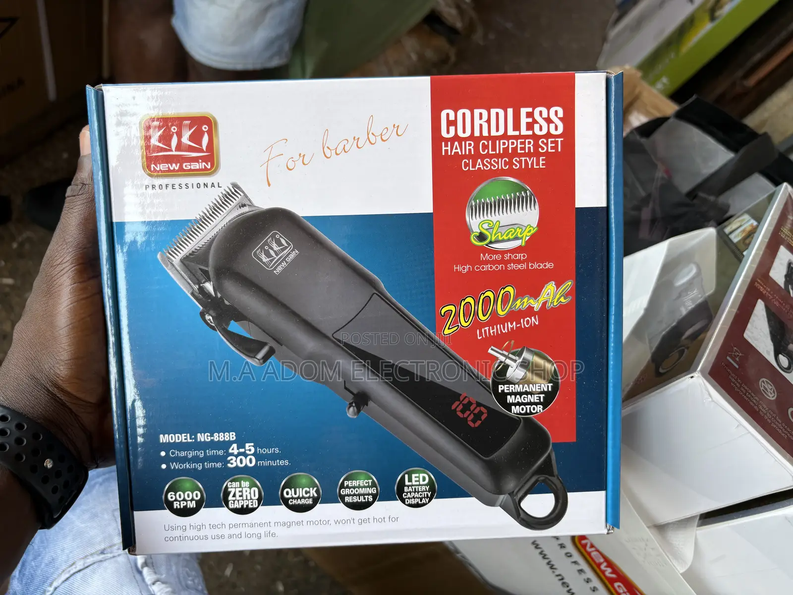 Cordless Hair Clippers for Barbers Individual