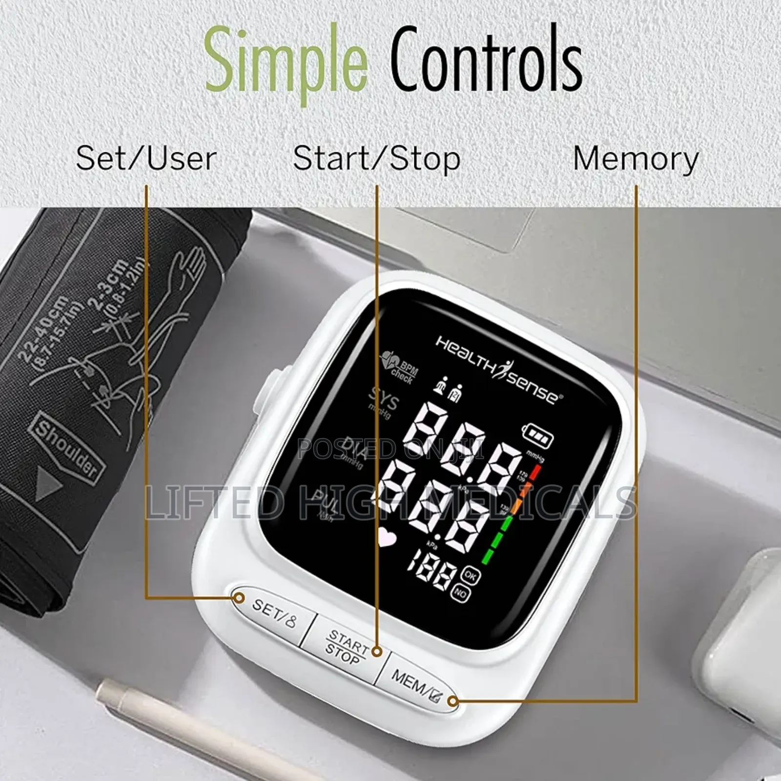 Digital Blood Pressure Monitor – Healthsense Bp144