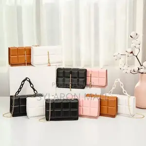 Luxe Charm Chain Purse – Quilted Edition
